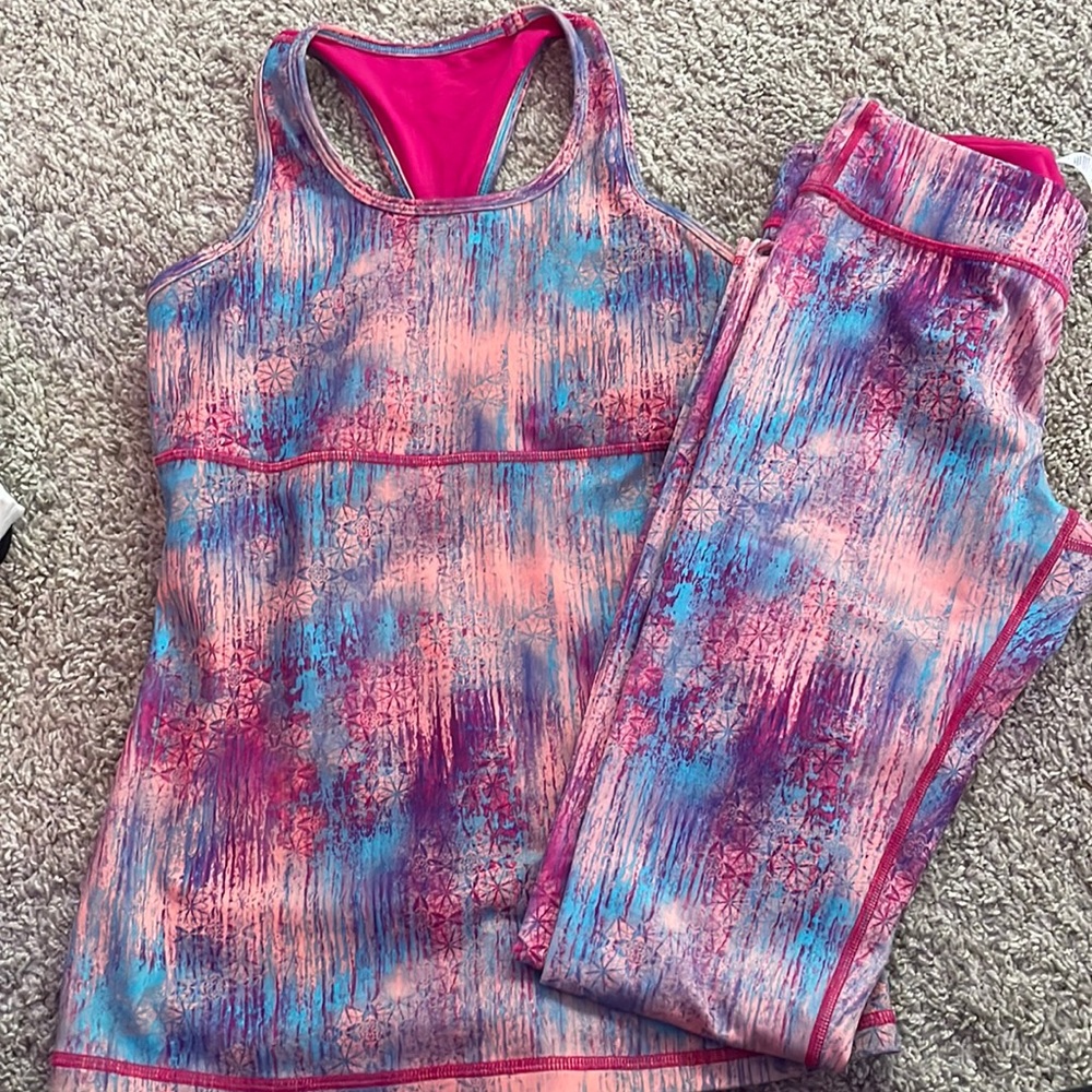 Ivivva Legging and active Top Sz 14
